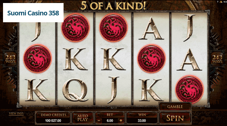 Game of Thrones (243 Ways)