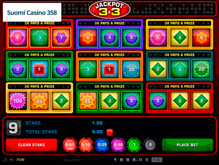 Jackpot 3×3