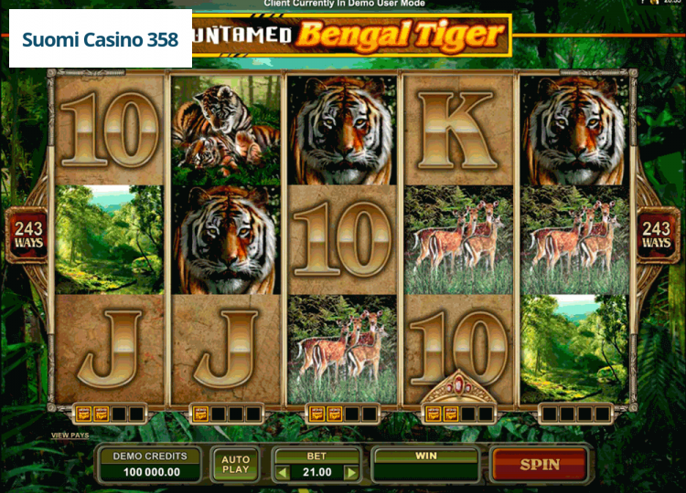 Untamed Bengal Tiger
